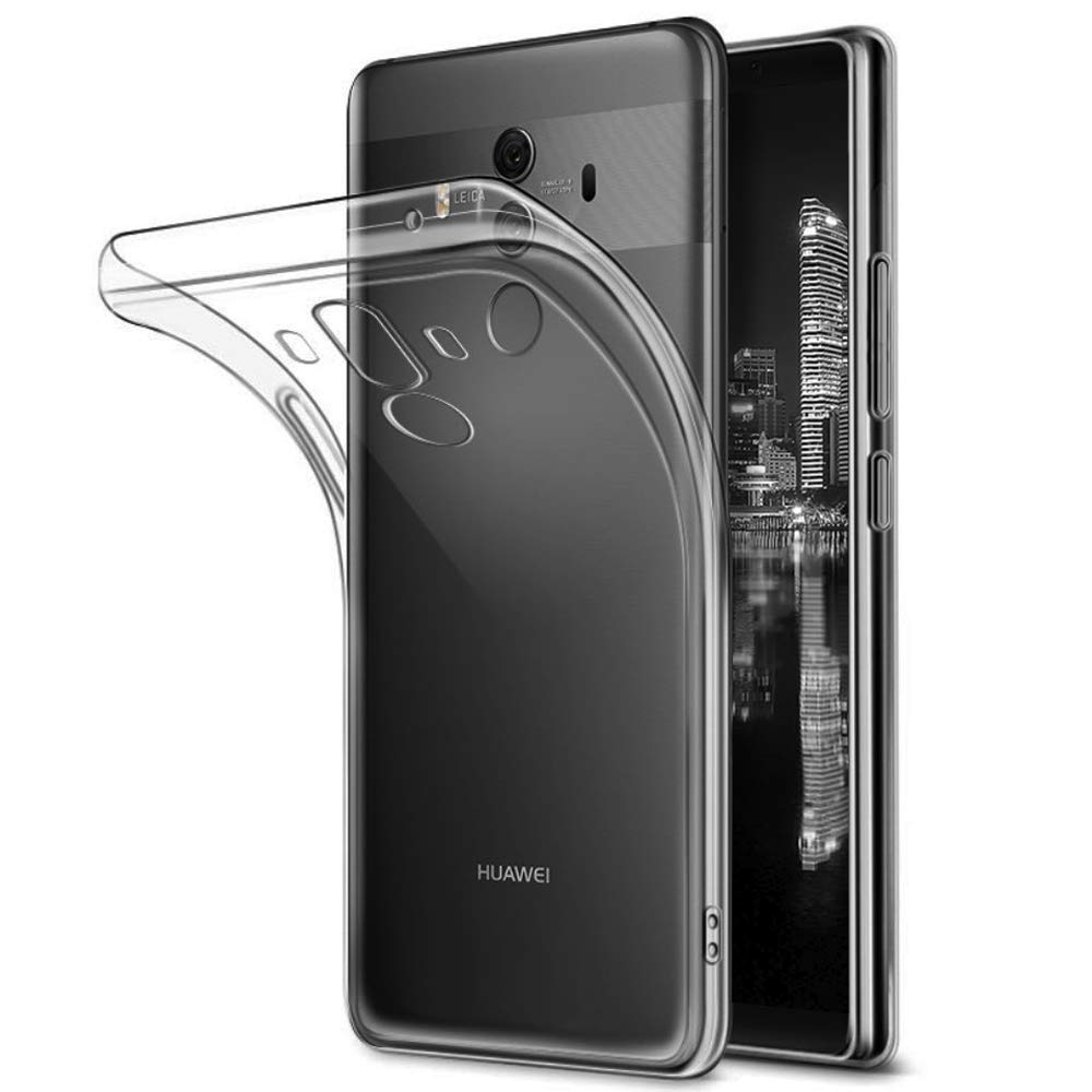 Capa traseira luxuosa de silicone, para celular huawei mate 10 pro, macia, transparente, à prova de choque, armadura mate10pro 10pro