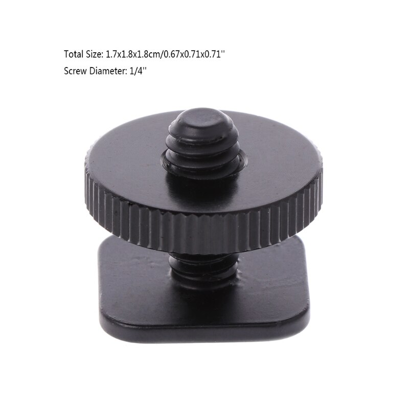 1/4 Inch Single Layer Statief Schroef Naar Studio Flash Shoe Adapter Voor Nikon