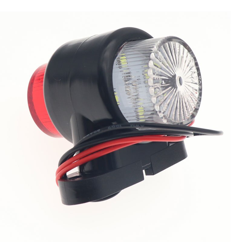 10-30v bil 8 led rød &amp; hvide dobbelte sidemarkeringslygter, blinklys, advarselslampe for frigang til påhængsvogn rv lastbil