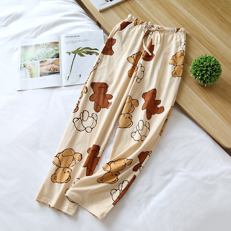 LI ZHI XIN Herenpyjamabroek, lange pyjamabroek, lente, herfst, dunne