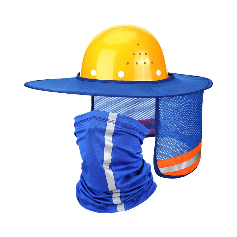 Parasol de protección para el cuello, casco transpirable, multicolor, resistente al sol, para prevenir quemaduras solares, brillante