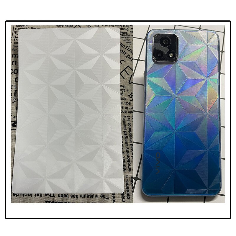 50Pcs 3D Transparant Reliëf Terug Film Sticker Voor Alle Snijmachine Universal Decoratieve Back Cover Protector Flim Skin: LX