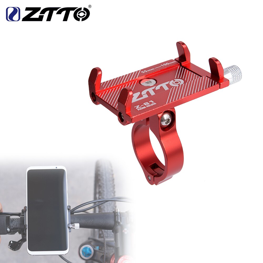 Ztto Fiets Telefoon Houder Betrouwbare Mount Universele Mtb Mobiele Cel Gps Metalen Motorfiets Houder Op Racefiets Moto M365 Stuur