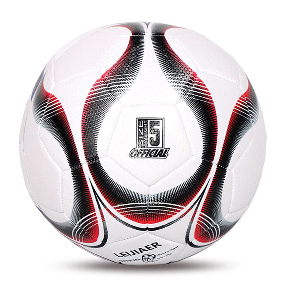 Sports League Training Balls Size 5 Football Anti-crack Soccer Teams Match Training Balls for Student Adults: red student