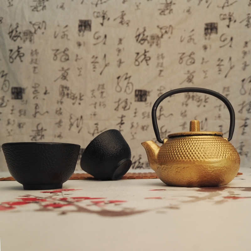 50ml mini kedel støbejern tekande lille gryde med kung fu te sæt hjem dekoration –