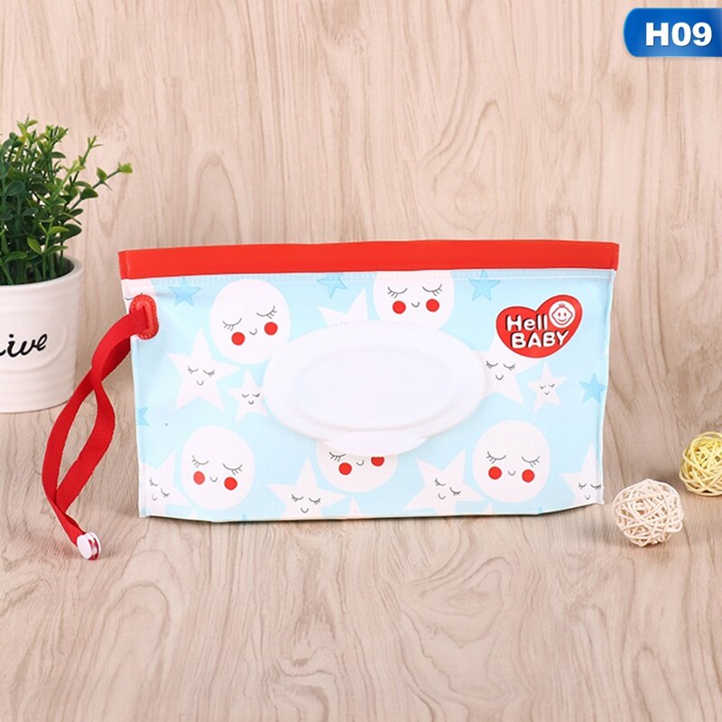 Portable Baby Wipes Box Wet Wipe Box Cleaning Wipes Carrying Bag Eco-Friendly Wipe Container Wristlet Wet Wipe Case
