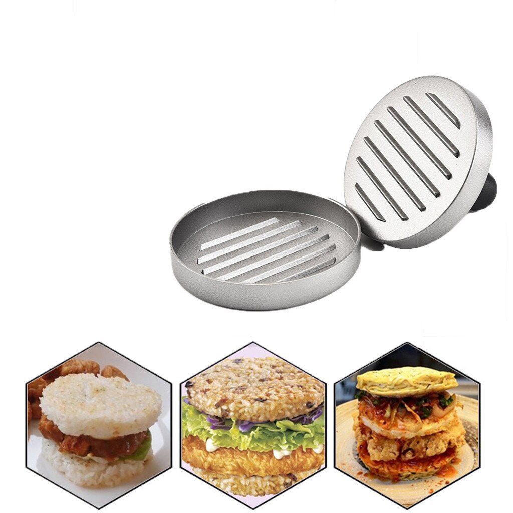 Tung hamburger presse burger kød oksekød grill patty maker form køkken grill værktøj burger presse patty maker form værktøj