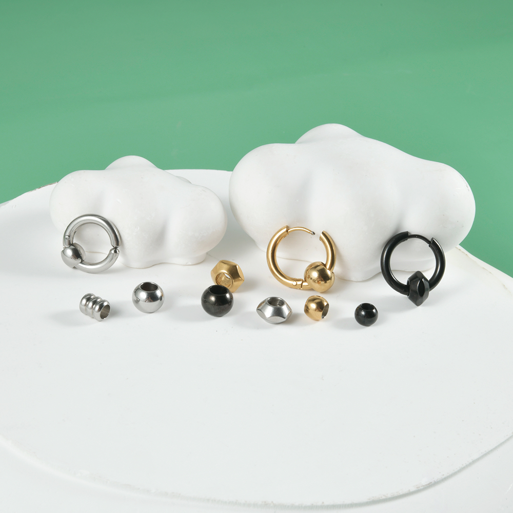 Piercing de pendiente de acero quirúrgico, accesorio que puede combinar con el círculo del cartílago de la oreja, Tragus Helix, aro de nariz Simple, joyería corporal, 1 unidad