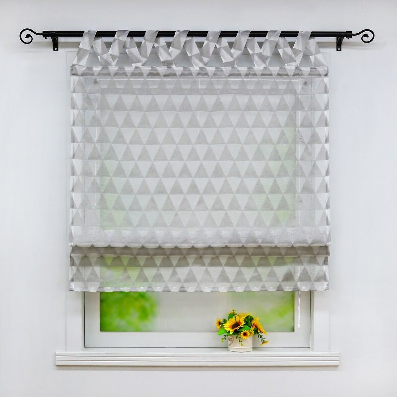Hiasan Fenstervolant Vorhang – Lichtfilternd, Kunstleinen, 132x45 Cm, Mit Stangentasche