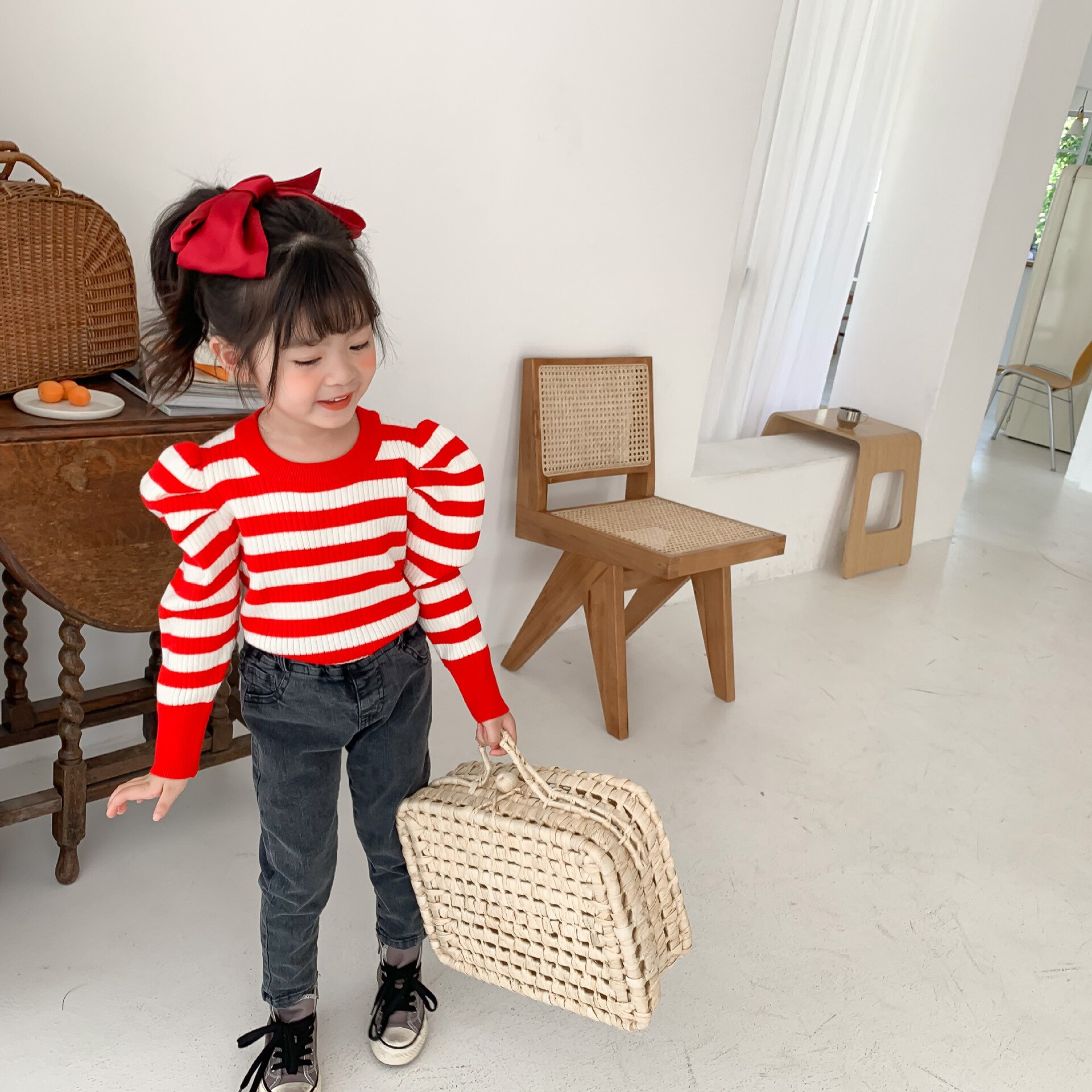 Høst jenter stripete gensere låve gensere gensere låve gensere