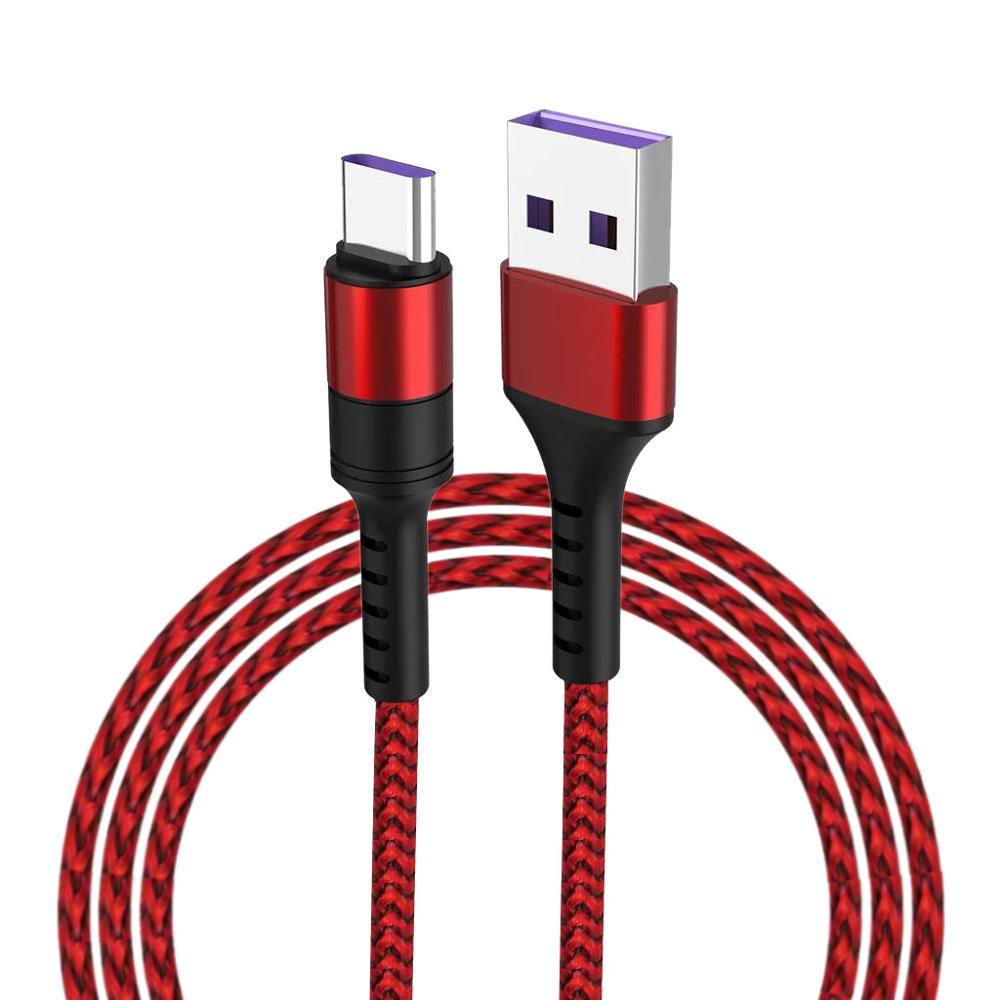 Micro USB Cable & Type C Cable 5A Fast Charging for Samsung Xiaomi Mobile Phone Data Cable Type-C for Xiaomi Redmi Note 8: Red / 0.5m