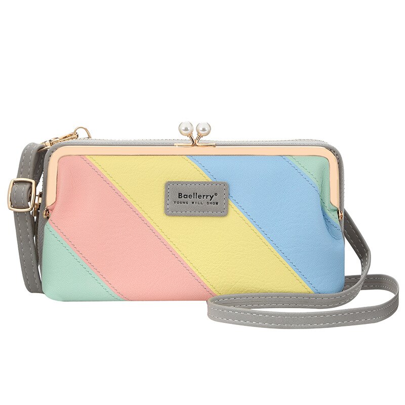 Bolso pequeño para mujer, bolsos coloridos de verano, bolsos de mujer de Color caramelo de superior, bolsos de bolsillo para teléfono, bolsos pequeños de para chica,: Gray