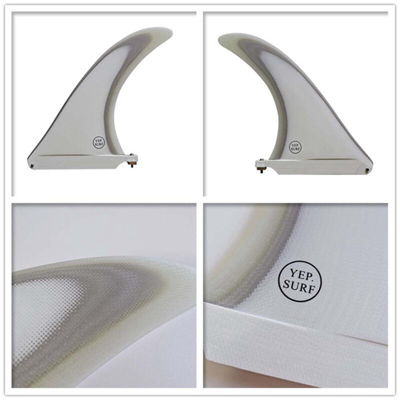Yep.Surf Surf Longboard Fins Fiberglass 9 Inch YepSurf Fin Surfboard Fin Single Fins