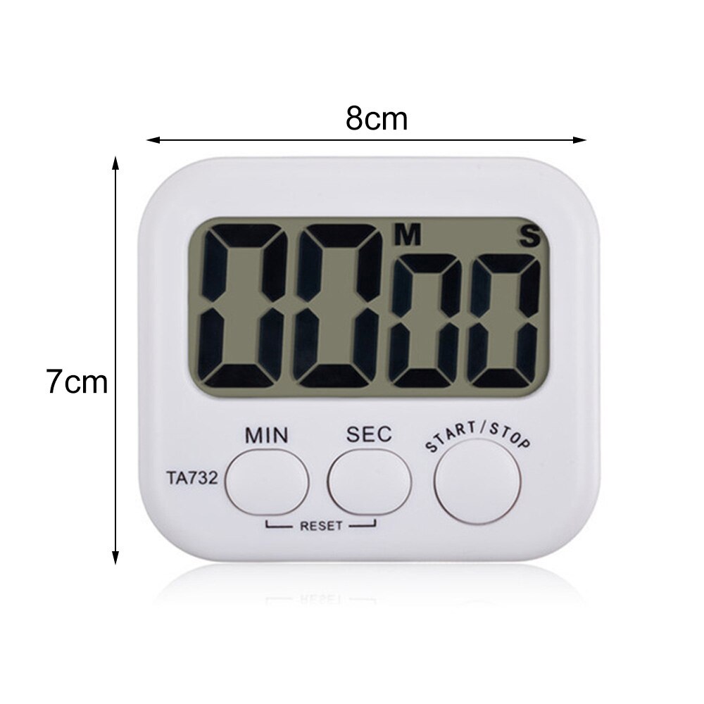 LCD Digital Display Timer Multifunctional Portable Kitchen Timer With Alarm Clock & Memory Cooking Timer