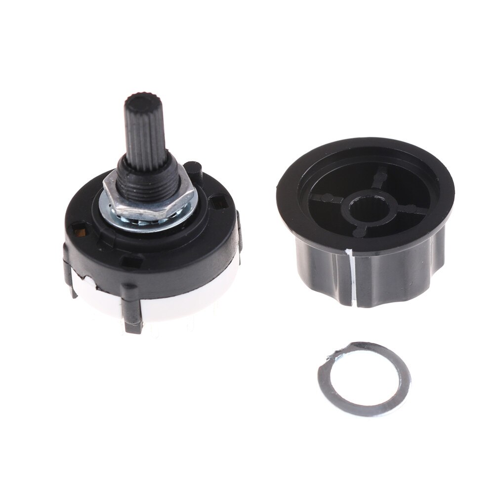 1pc RS26 1 Pole Position 12 Selectable Band Rotary Channel Selector Switch Single Deck Rotary Switch Band Selector High