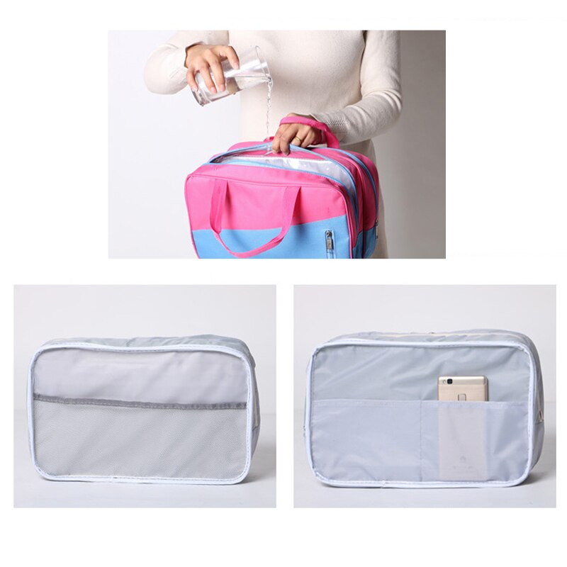 Moda Oxford Borse Da Viaggio Degli Uomini Delle Donne di Separazione Umido E Secco Grande Capacità Portatile Bagagli Imballaggio Cube Organizer Duffel Bag