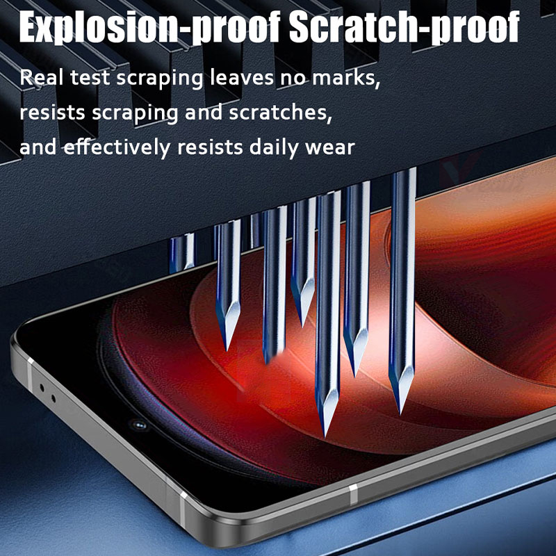 2pcs One-click Installation Full Cover Tempered Glass For VIVO iQOO 13 12 11s Z9 Turbo Plus Z9X Z8X Z7X Z6X Z5X Screen Protector
