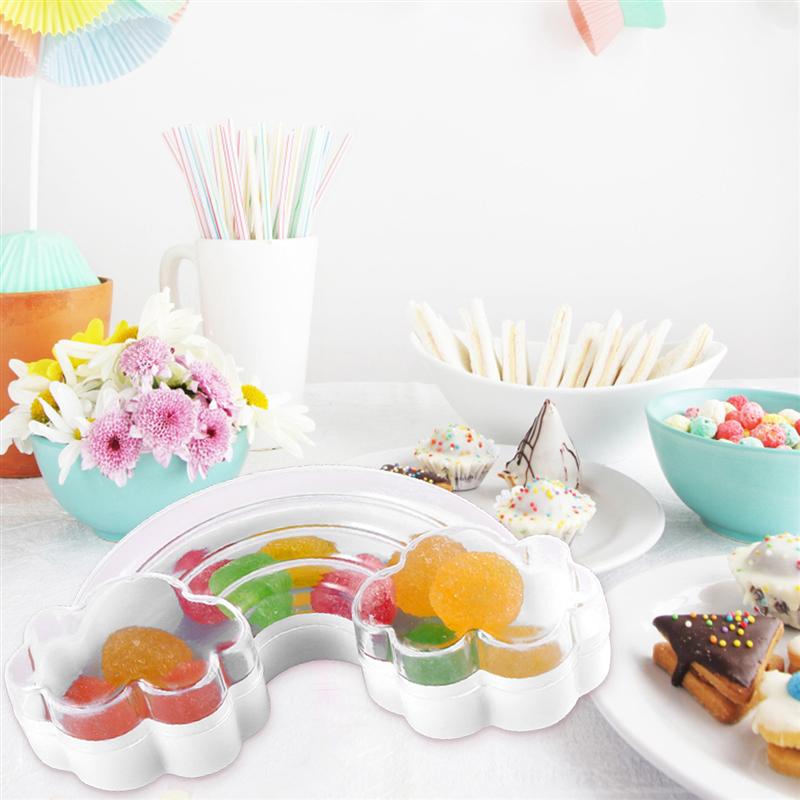 12 stuks/pak plastic snoepdoosjes in de vorm van wolken, kleurrijke snoepdozen voor kerstfeestjes, decoratieve benodigdheden