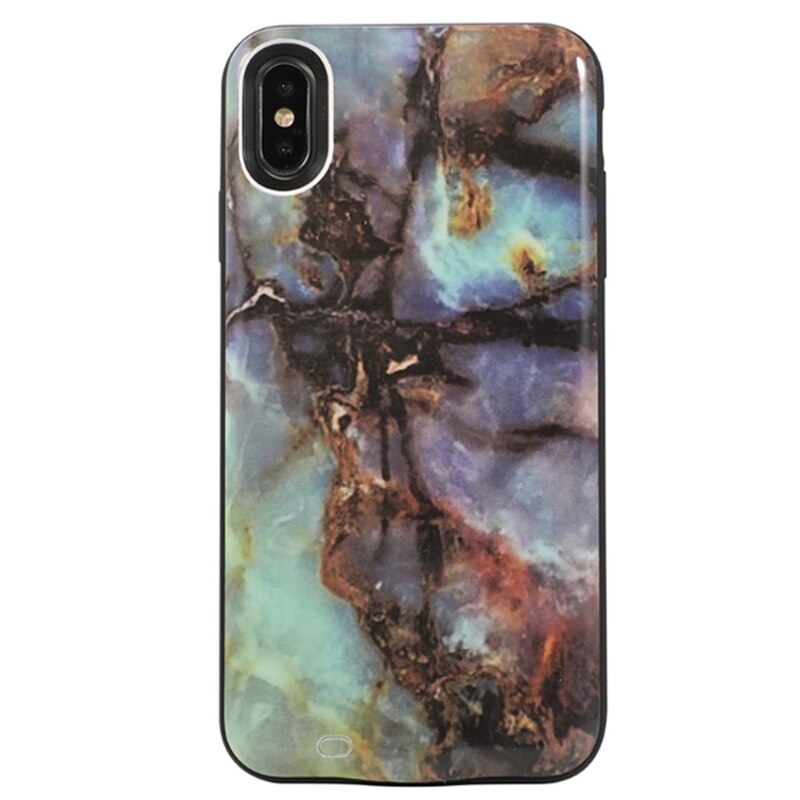 Smart External Battery Charger Case For iPhone 11 Pro X XR XS Max marble Power Bank charging case for iPhone 6S 7 8 Plus SE