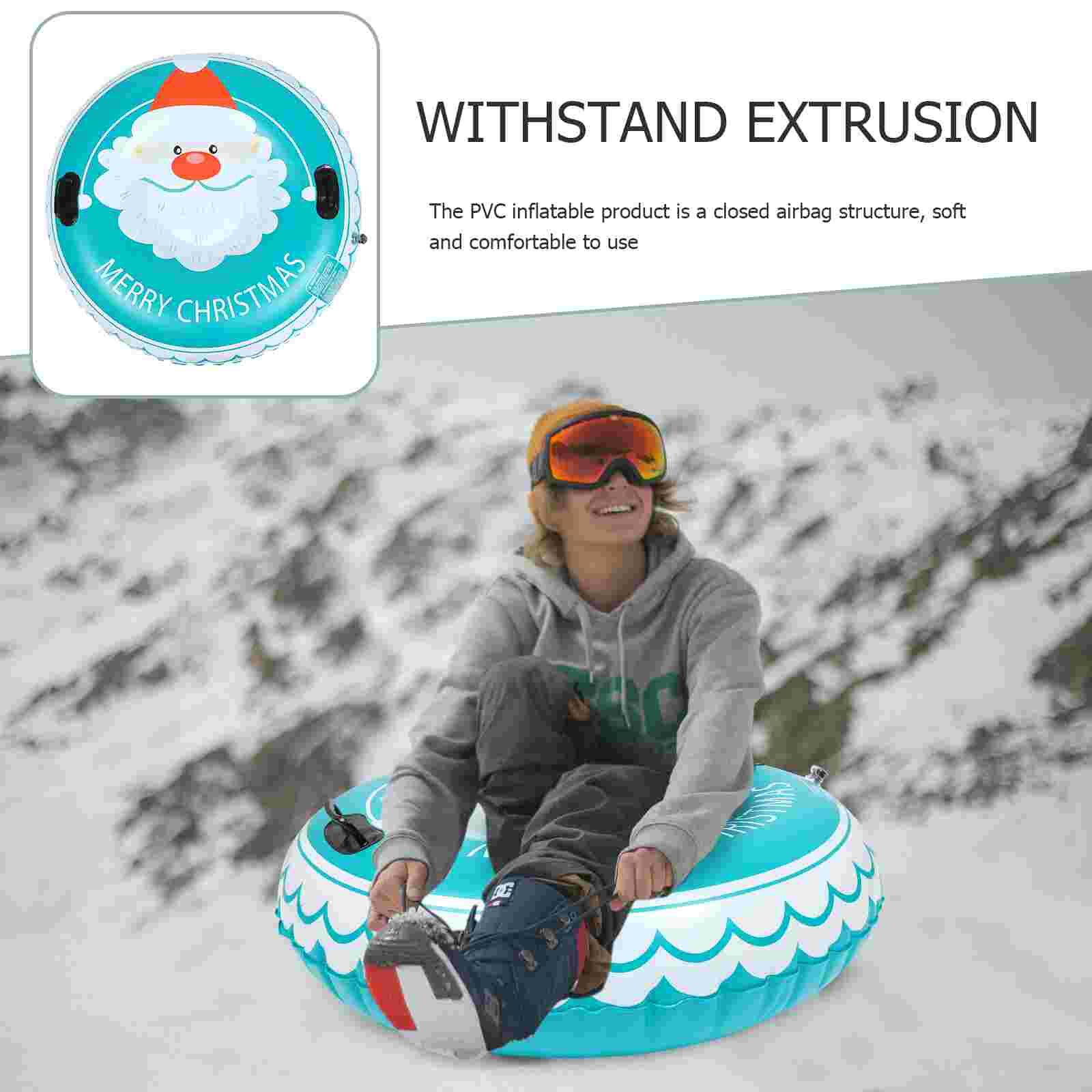 1PC Aufblasbare Schnee Rohr Außenbereich Sport dauerhaft Schnee Rohr mit Griff