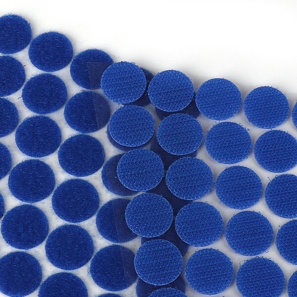 10/15/20/25/30MM Kleber Kleber Punkte 100 Haken und Schleife Verschluss Zurück Starke magie Aufkleber Band DIY Hause Nähen Zubehör: 20mm blue   100dots