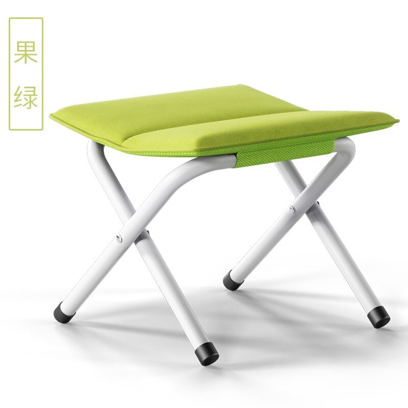En x-formet 4- bens stol sæde foldbar campingstol bærbar vandrestol sæde foldbar blød kanvas stol skammel 33*33cm