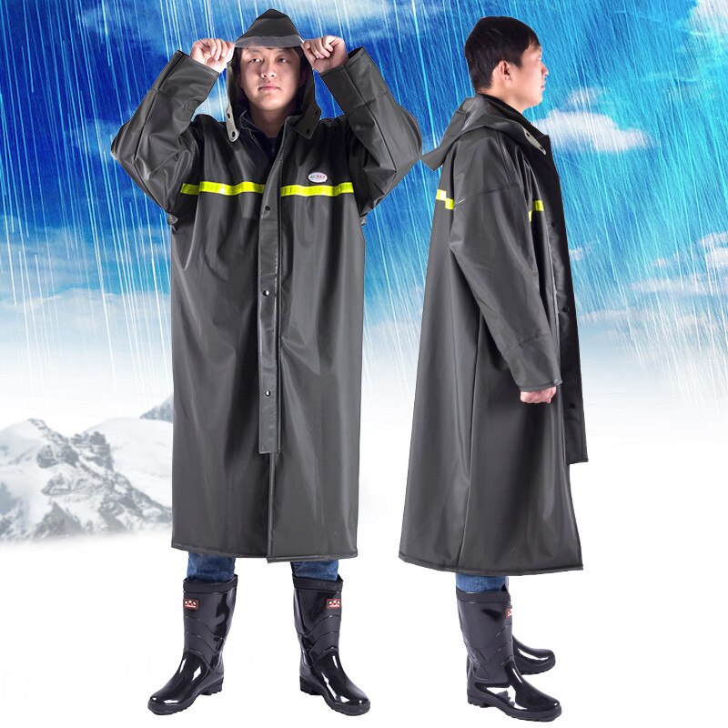 Adults Raincoat Waterproof Hooded Portable Long Raincoat Reusable Protective Suit Lightweight Chubasqueros Raincoats BG50RG