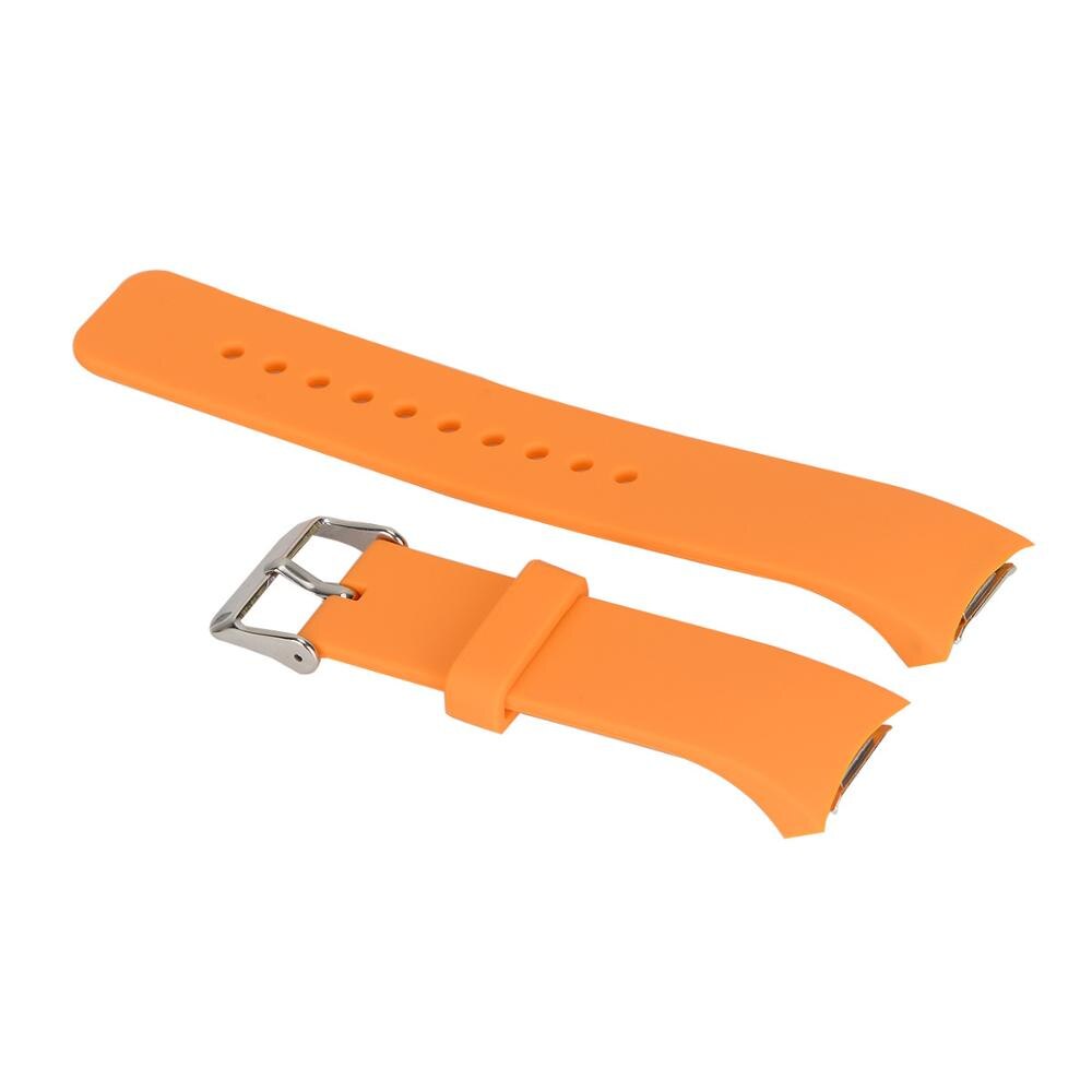 Horloge Band Voor Samsung Gear S2 SM-R720 Zachte Siliconen Sport Vervanging Band Polsband Armband Voor Samsung Gear S2 SM-R730: Oranje