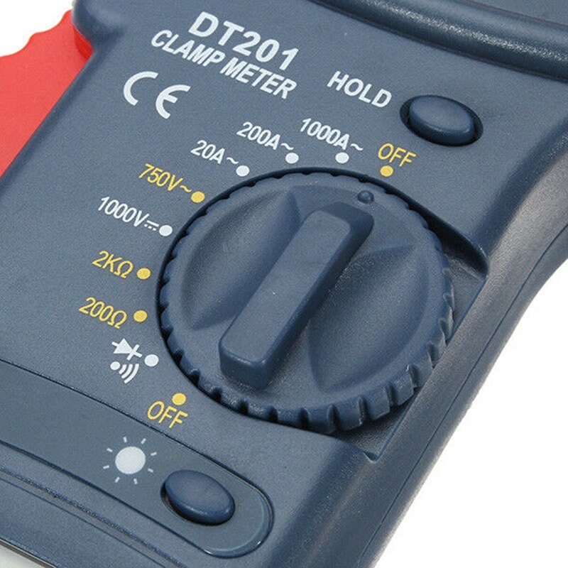 DT201 1000V DC Current Clamp Meter LCD Digital Handhold Tools Digital Clamp Meter AC/DC Multimeter Clamp Ammeter Large Jaw