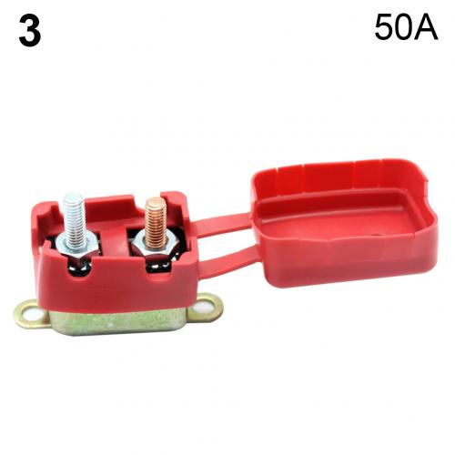 30/40/50A DC12V Car Electrical Control Automatic Fuse Reset Circuit Breaker: Red
