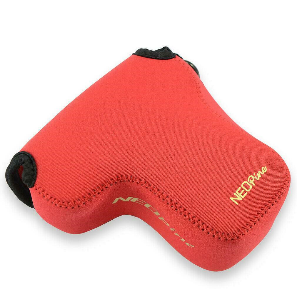 Protective Neoprene Soft Inner case camera bag for Olympus OM-D E-M10 E-M5 EM10 EM5 Mark III II with 14-150mm 12-40mm Lens: Red