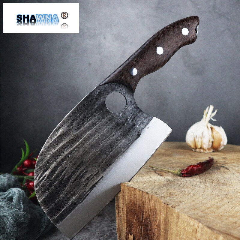 Stainless Steel Chef Knife Handmade Forged Sharp Cleaver Wide blade Butcher Knife Utility Vegetable Knives