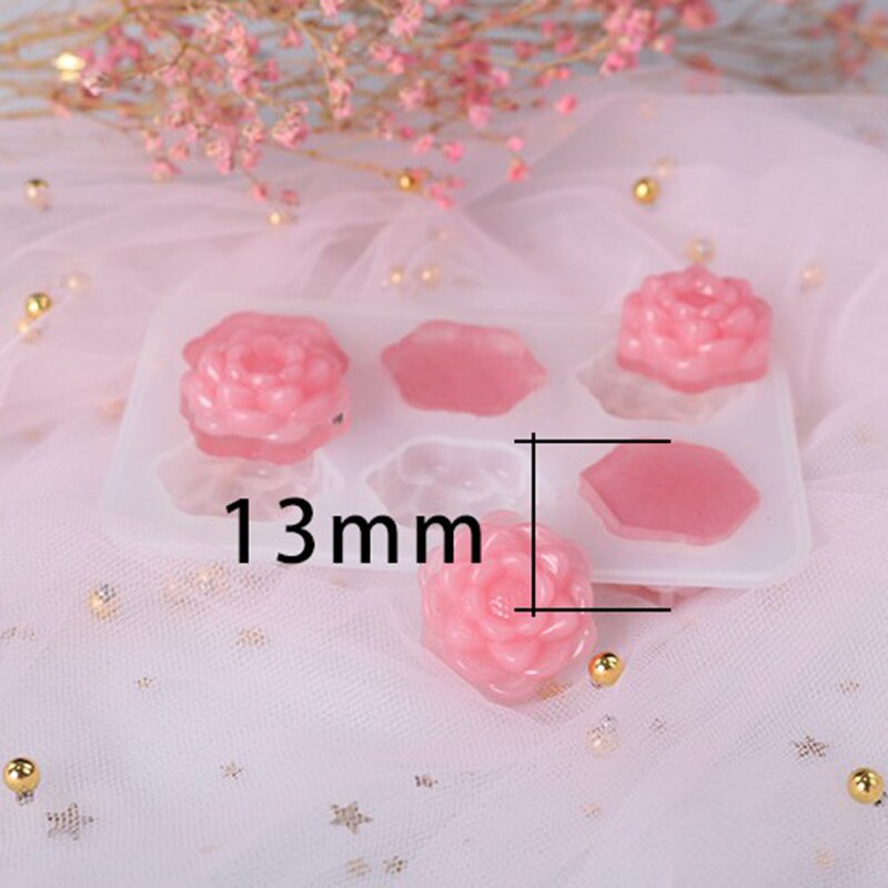 6 x rosenblomst chokolade silikoneform skimmel hjemmelavet diy bageværktøj håndværk