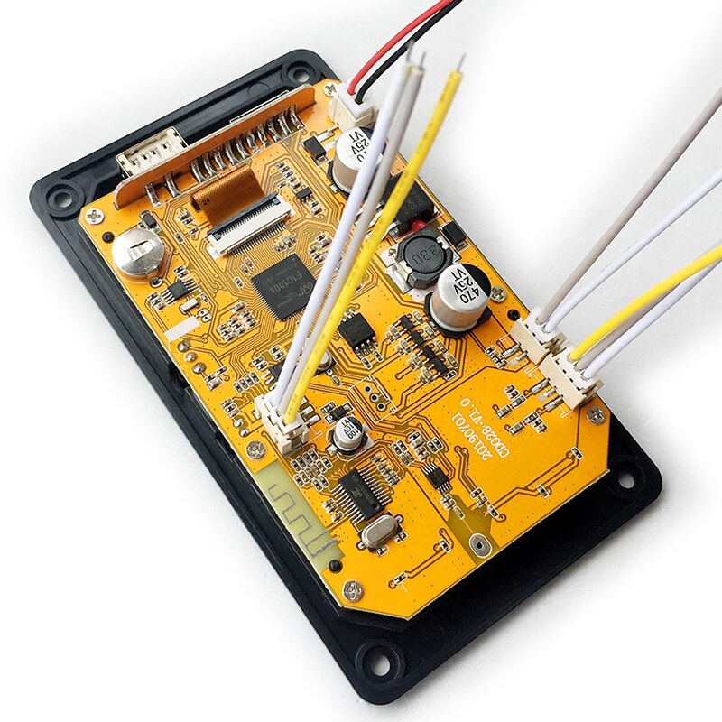 Receptor de Audio estéreo placa decodificadora de MP3 Bluetooth 5,0, reproductor de vídeo, decodificación WAV APE, Radio FM, USB, TF para amplificador de coche
