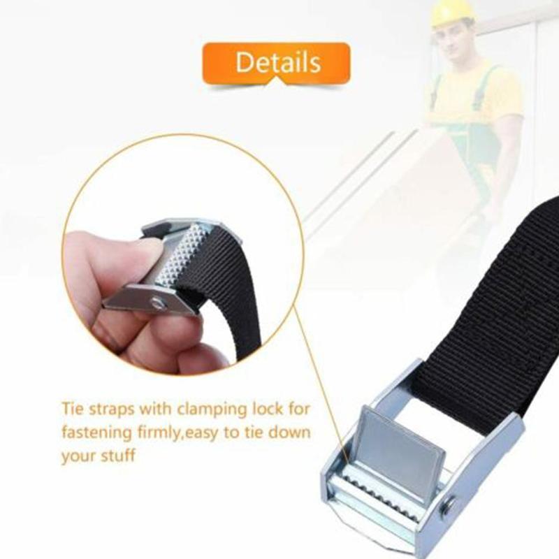 Borsa per bagagli per auto Cinghia di ancoraggio per carico Corda di tensione per auto Cinghia di ancoraggio Forte cintura a cricchetto per cintura per bagagli pesanti 1pz 2x40cm
