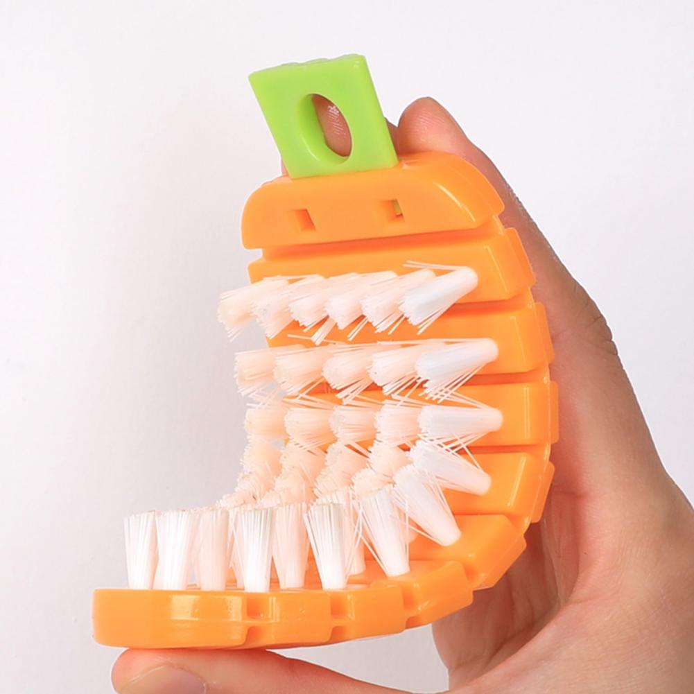 Vegetable Cleaning Brush Eco-friendly Multifunctional Carrot Shape PP Durable Adorable Potato Scrubber Kitchen Tools Brushes