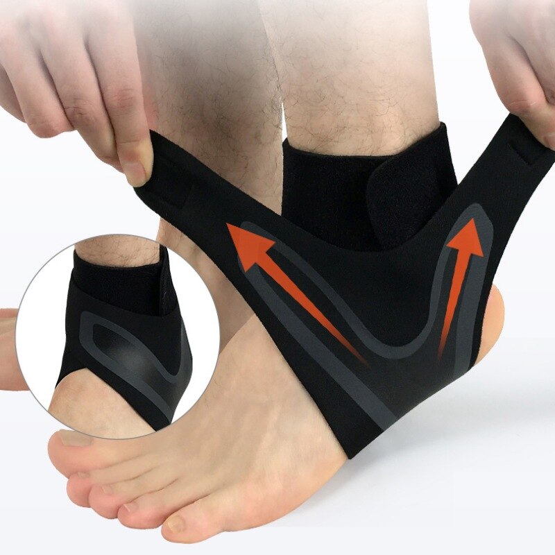 Enkel Ondersteuning Sokken Mannen Vrouwen Lichtgewicht Ademend Compressie Anti Verstuiking Mouw Hak Cover Beschermende Wrap Links/Rechts Voeten: LB / S