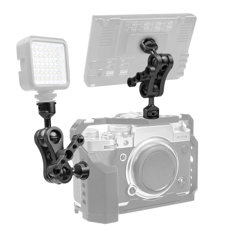 Support De Bras Magique Double Rotule - Adaptateur Multifonction 1/4" Pour Caméra Et Accessoires