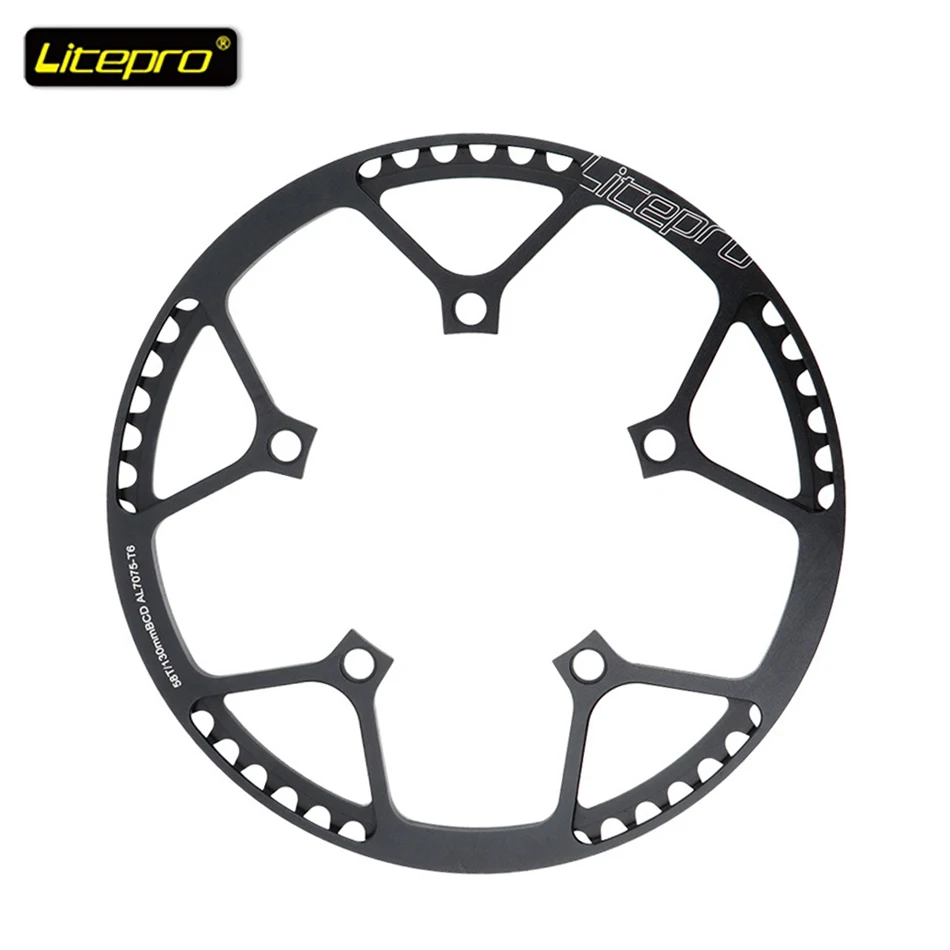 Pédalier Pliant 170mm - Axe Carré 130 BCD - 5 Bras Alu/Titan - Pour VTT, Route, BMX - Neuf