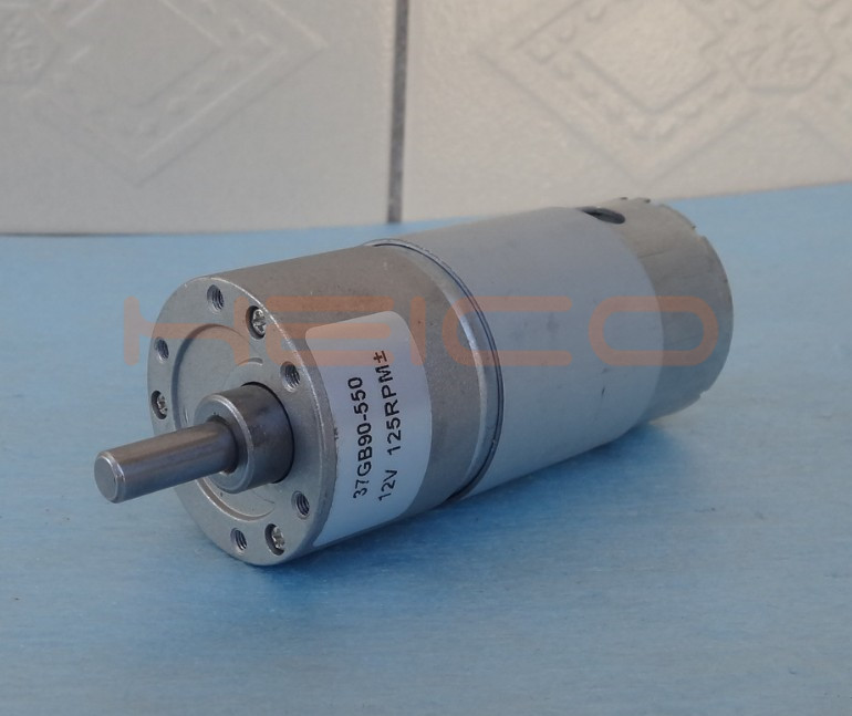 550 DC Geared Motor High Power 12V 125rpm Large Torque Double Shaft Motor Electric Power Tool for Smart Car Robotic Model: 550 Motor