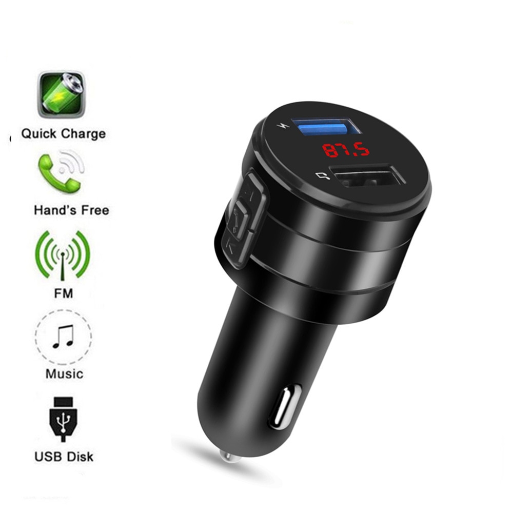 Car Charger Fm-zender Bluetooth 4.2 Auto MP3 Speler 3.1A Dual Usb-poorten Handsfree Modulatorkit Sigarettenaansteker Adapter Ru