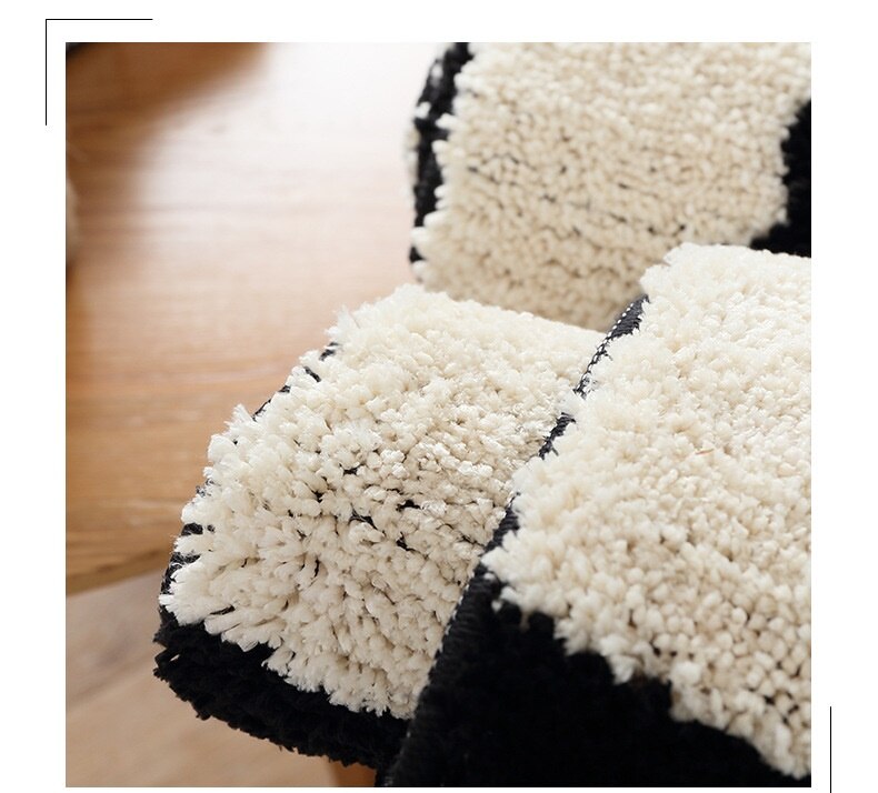Noir blanc Animal chat imprimé bienvenue tapis de sol salle de bain cuisine tapis paillasson chat tapis de sol salon anti-dérapant Tapete