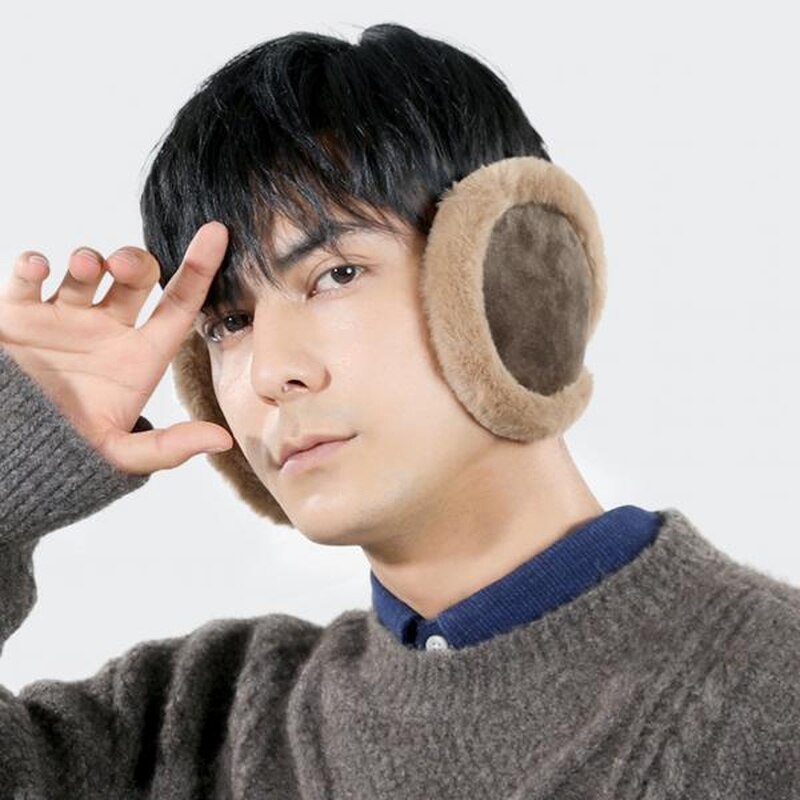 Winter Thicken Fleece Earmuffs Ear Warmers Men Women Soft Plush Ear Muffs Outdoor Windproof Wear Earmuffs for Sports Daily Wear