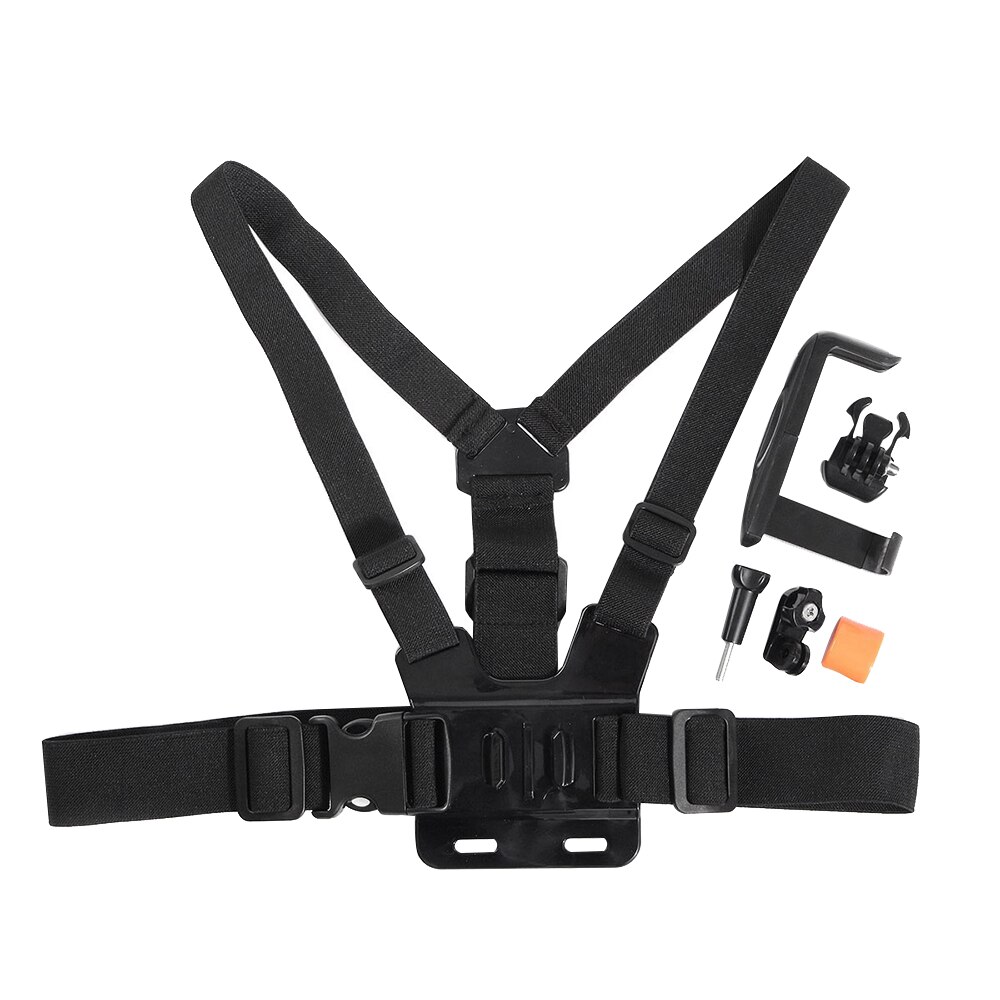 Bærbar universell 6-8.5cm bredde mobiltelefonholder + justerbar klips brystbelte stropp mobiltelefon til iphone til samsung