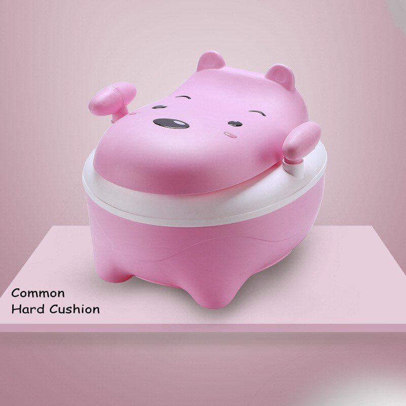 Bonbons couleur bébé infantile siège de toilette grand enfant enfants bébé toilette formation pot urinoirs tiroir Style facile à nettoyer: Pink Common Hard