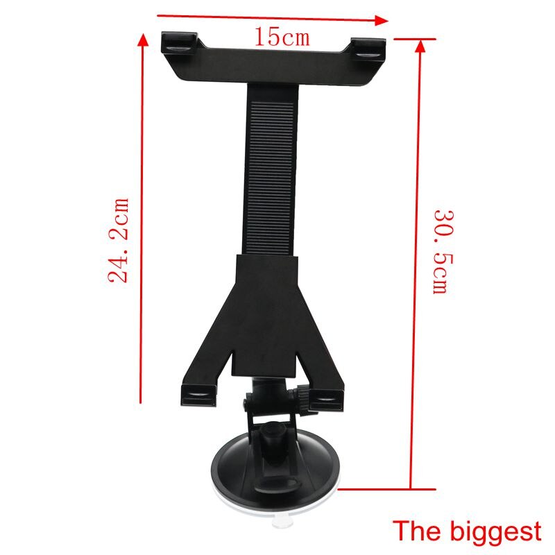 Motolovee justerbar bil tablet holder universal 360 rotations bil forrude sugekop montering holder stand beslag til ipad