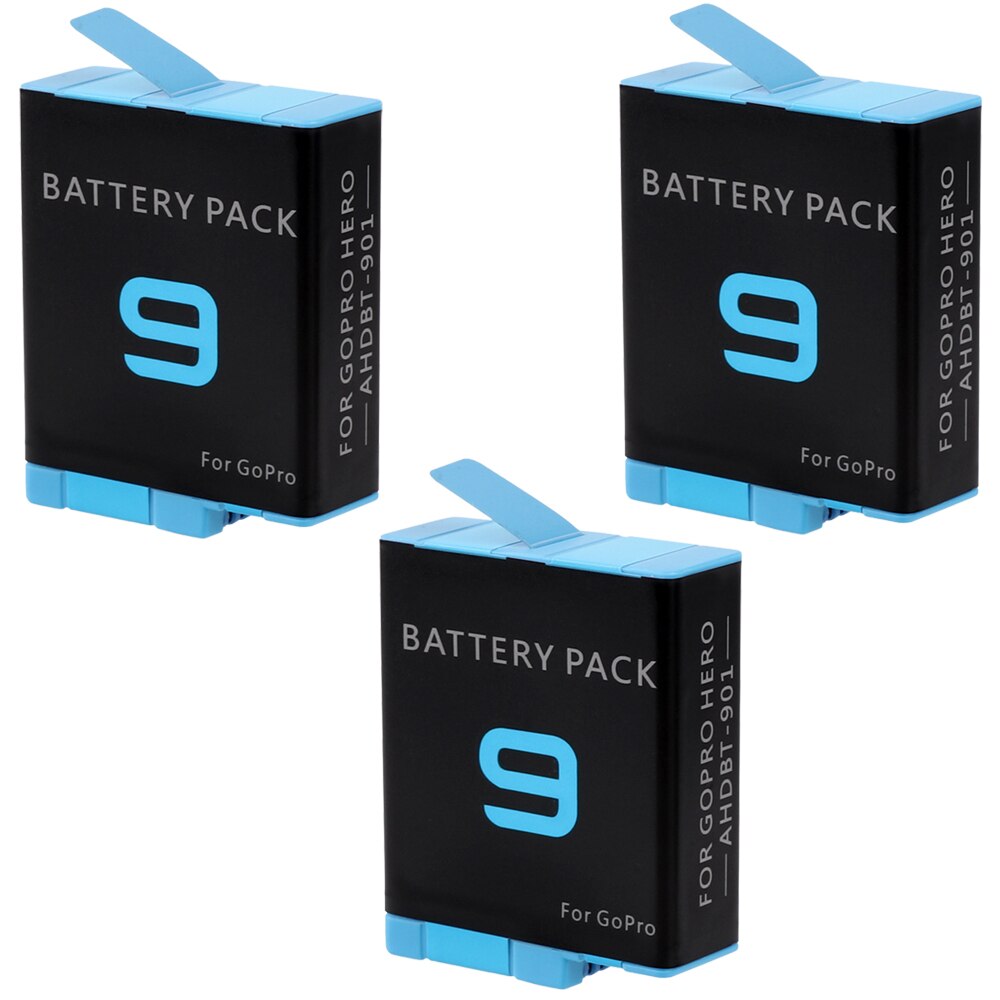 Cargador de batería para GoPro Hero 10 9, accesorios para Go Pro Hero 9 Black Battary, Cable de carga de doble puerto de 1720mAh: DD2051-3