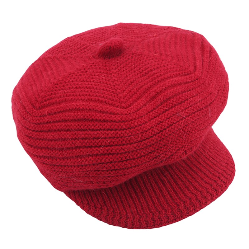 Hatte til kvinder forår efterår strikket hat varme piger hætter damer afslappet uld hat vinter beret kvinder hue