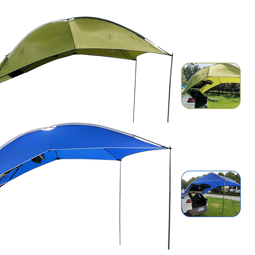 Toldo trasero de coche para exteriores, tienda impermeable, toldo ultraligero, sombrilla para acampar, para coche y SUV