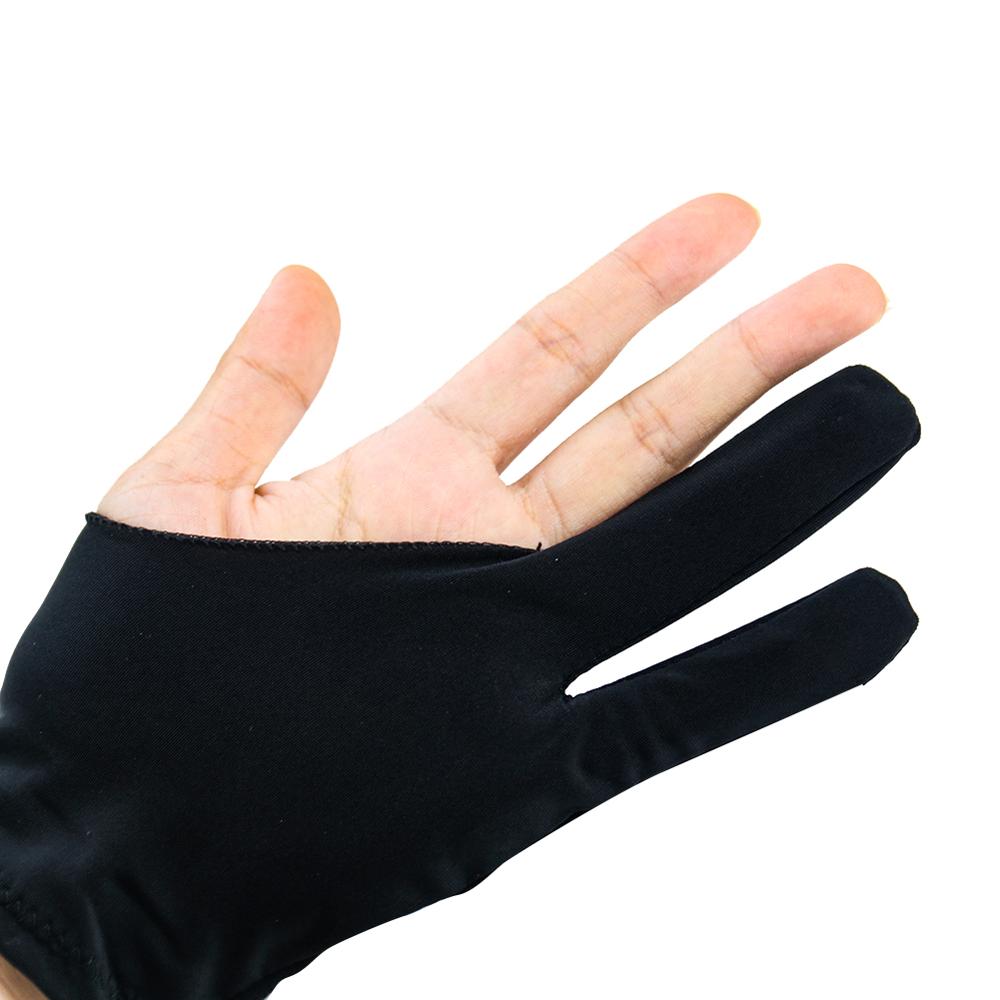 Two-Finger Artist Glove For Drawing Tablet Free Size, Good For Right Hand Or Left Hand Graphics Light Box Tracing Pad Work Tools
